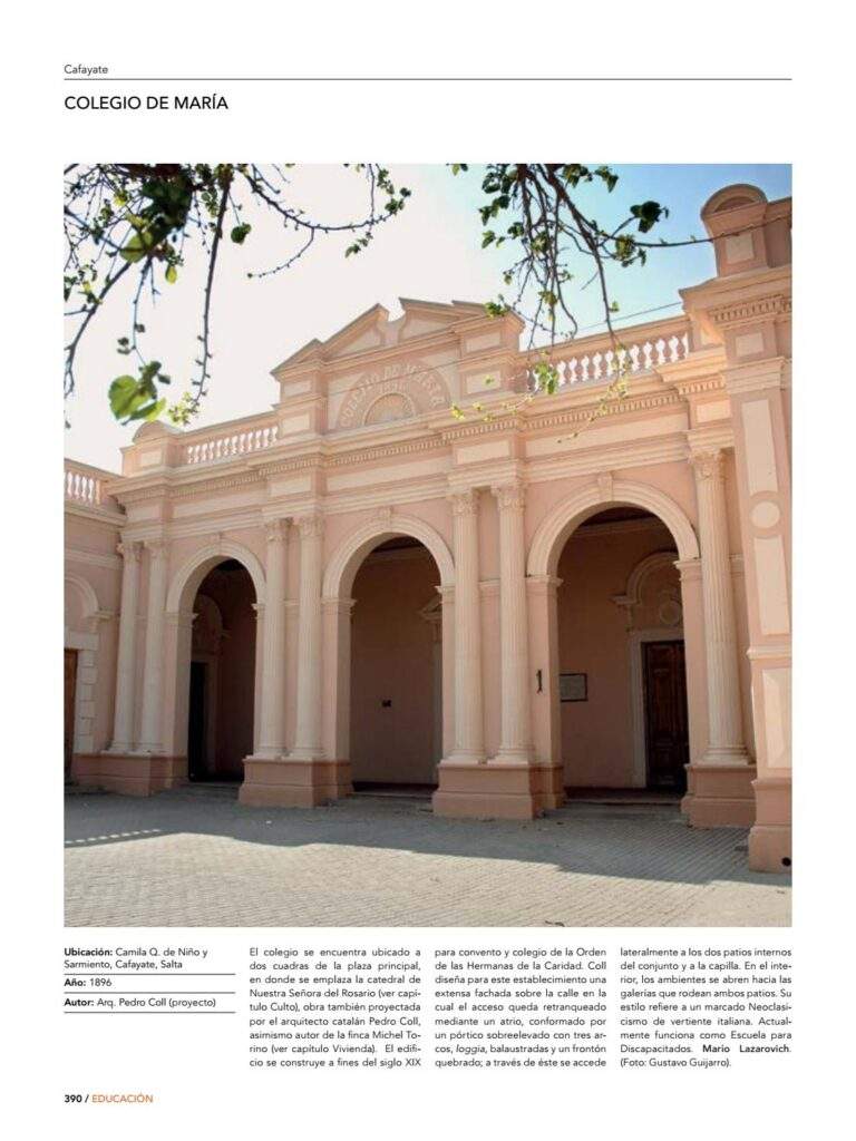 capilla colegio de maria cafayate salta